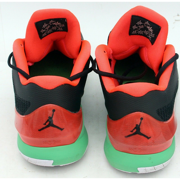 NIKE Jordan Men's CP3.VIII Basketball Shoe Black/Green/orange 684855-035 size 13 - Picture 10 of 11